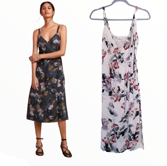 Wilfred Dresses & Skirts - Aritzia Wilfred floral midi wrap dress